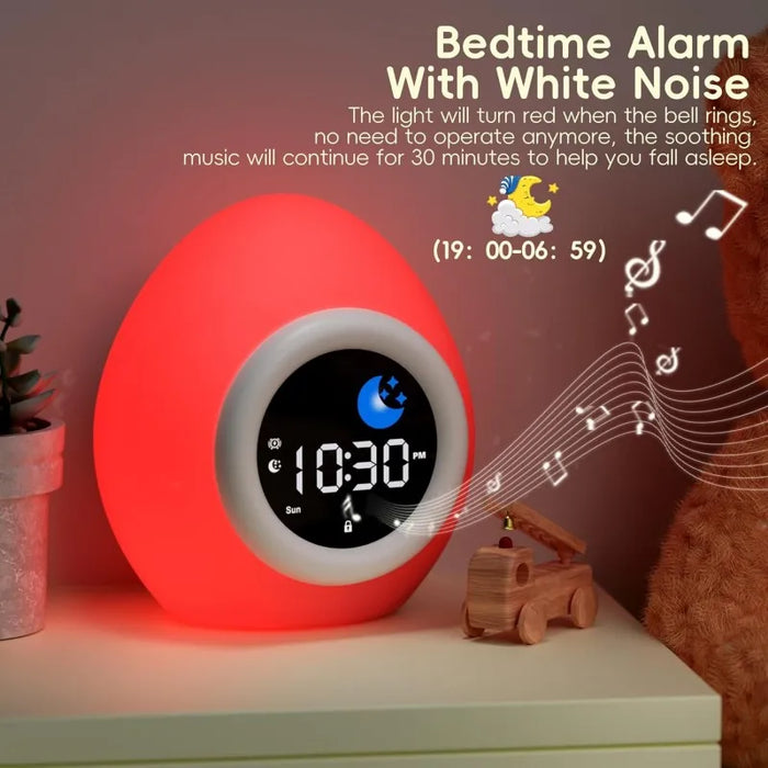 Kids' Sleep Training Clock With White Noise & Night Light