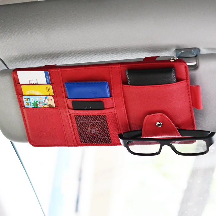 Car Sun Visor Sunglasses Holder & Organizer