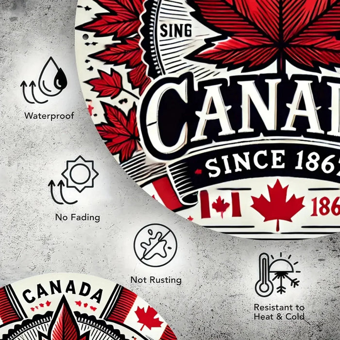 2D Maple Leaf Aluminum Wall Art Ideal For Women'S Spaces