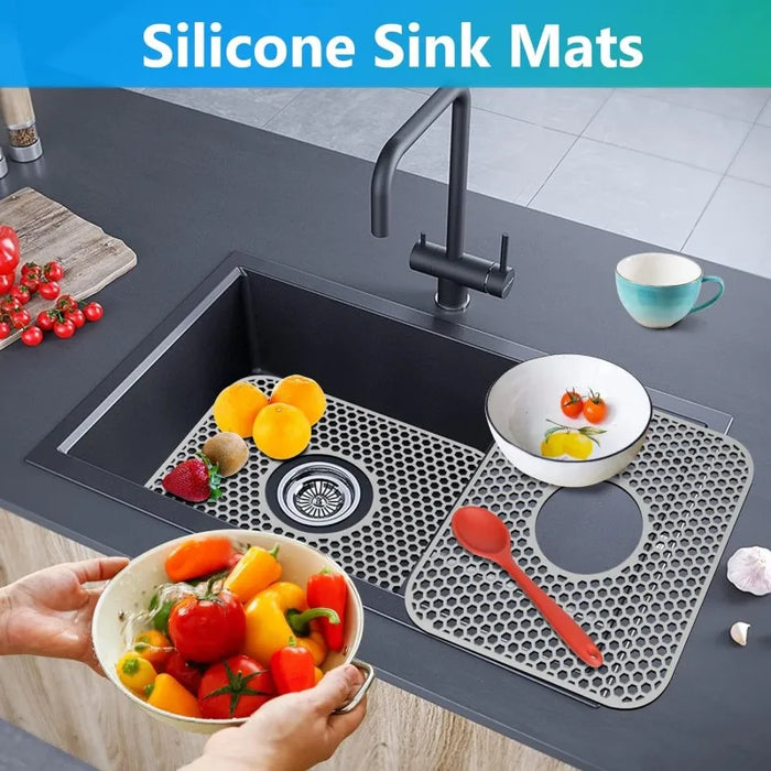 Non Slip Silicone Sink Protectors For Stainless Steel Sinks