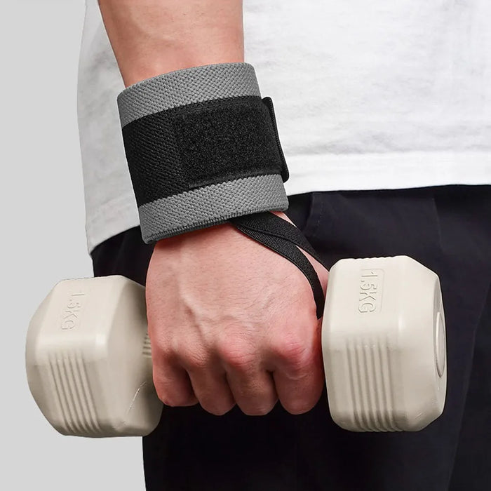 Pair of Weight Lifting Wrist Support Straps Gym Training Brace