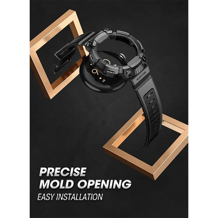 For Google Pixel Watch 3 45Mm Ub Pro Anti-Scratch Rugged Men Protective Watch Case With Adjustable Strap Band
