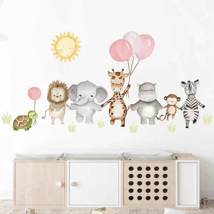 Adorable Giraffe Wall Sticker For Kids Room