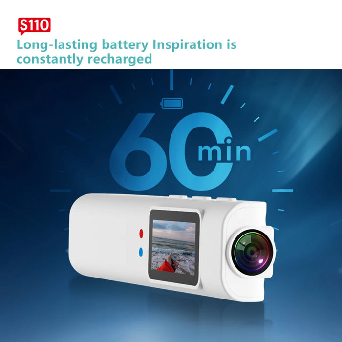 S110 2.7K Glasses Camera 1080P Mini Digital Camera Motorcycle Action Cam Recording Sport On Glass Consumer For Driving Hiking