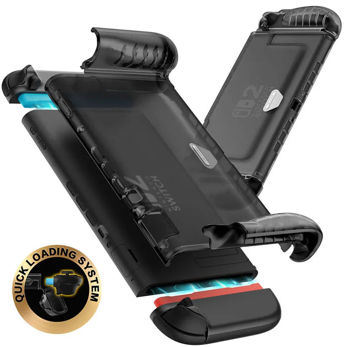 For Nintendo Switch 2 Slim Matte Clear Anti Fingerprint Protective Hard Case