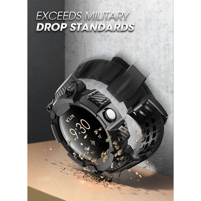 For Google Pixel Watch 3 45Mm Ub Pro Anti-Scratch Rugged Men Protective Watch Case With Adjustable Strap Band