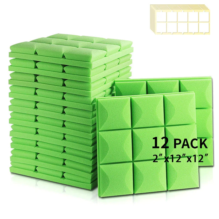 12 Pack Acoustic Foam Panels For Soundproofing Ktv Studio Bedroom