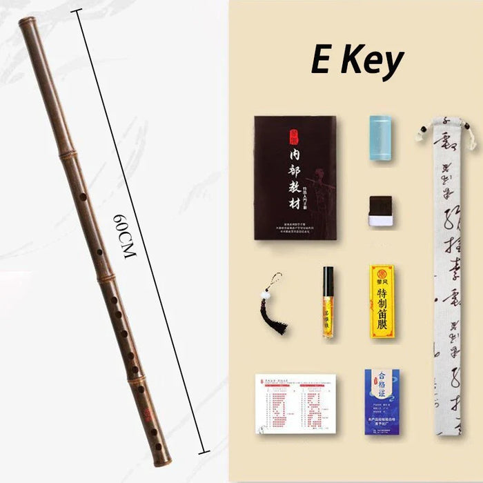 Traditional Purple Bamboo Flute For Adults