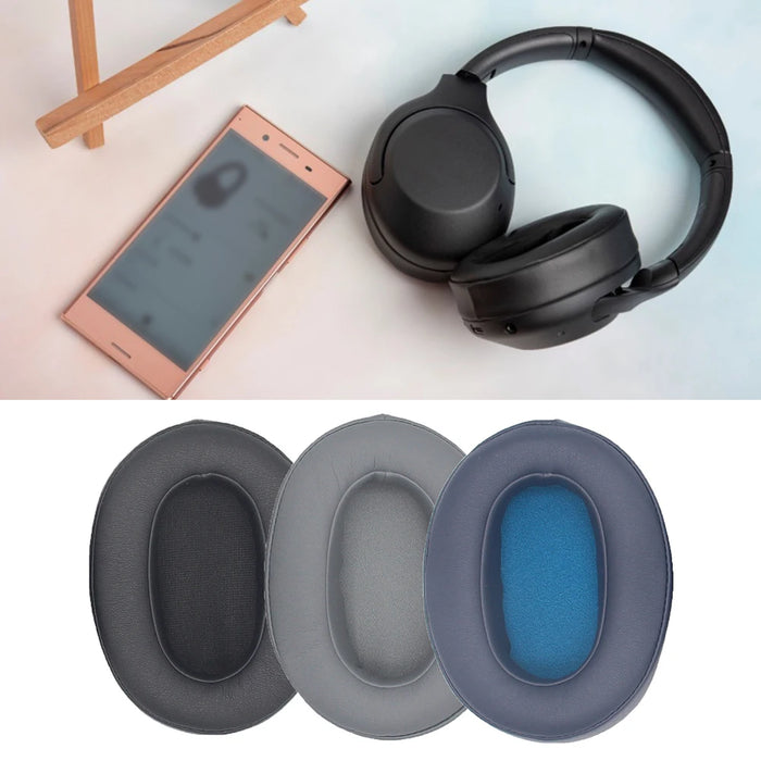 Pair of Protein Leather Earpads For Sony Wh Xb900 Headphones