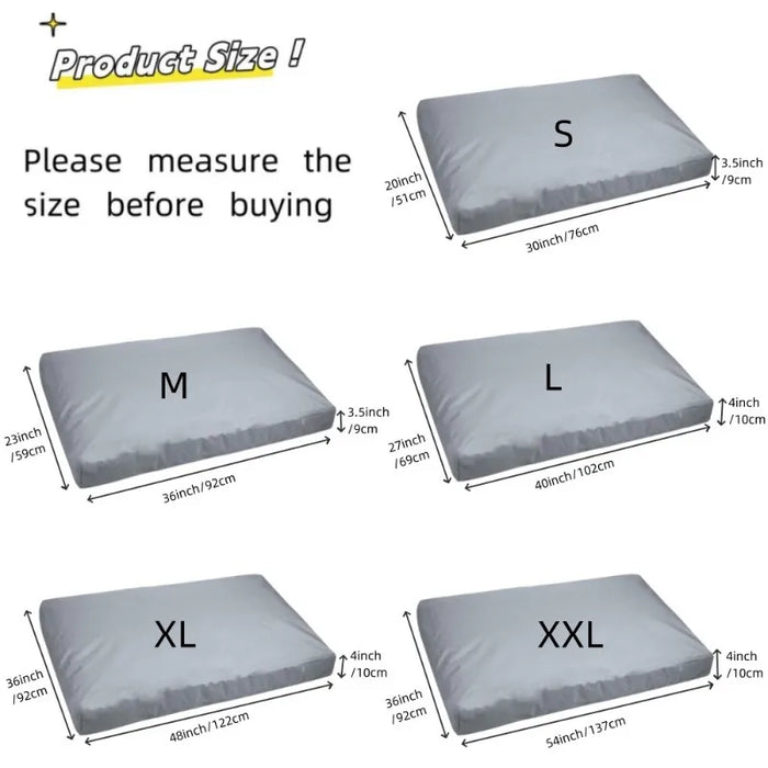 Waterproof & Washable Dog Bed Cover Fits Most Pet Pads
