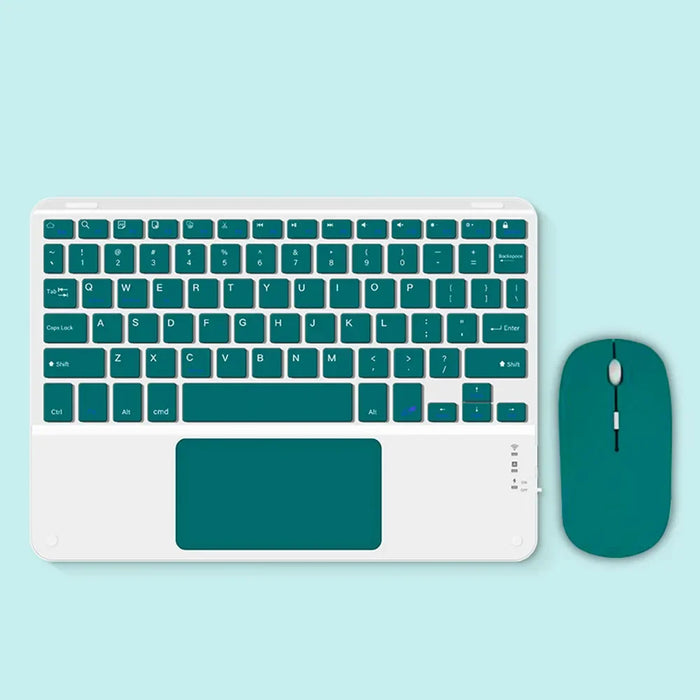 Universal Wireless Keyboard With Touchpad For Ipad Android Windows Silent & Compact