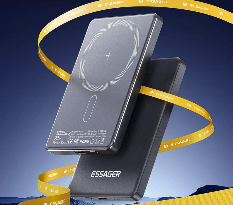 Thin Wireless Power Bank Magnetic 20W 5000Mah Portable Fast Charging External Battery For Magsafe For Iphone 16 15 14 13