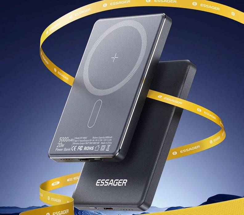 Thin Wireless Power Bank Magnetic 20W 5000Mah Portable Fast Charging External Battery For Magsafe For Iphone 16 15 14 13