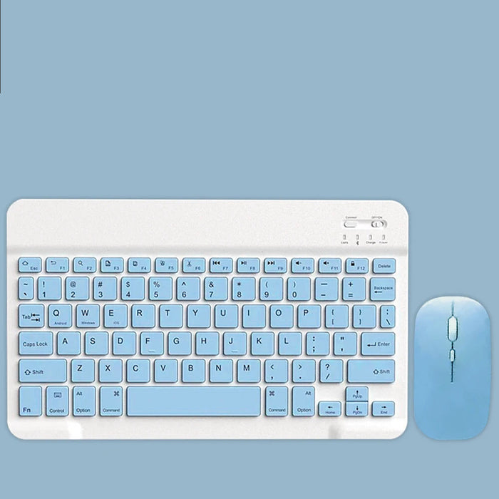Bluetooth Keyboard For Android Ios Windows Ipad Long Standby Blue