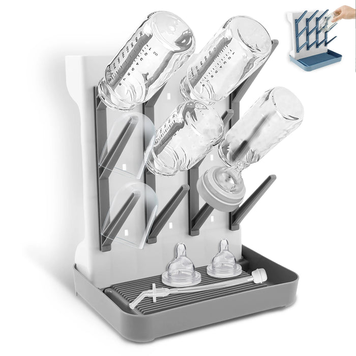 Vertical Baby Bottle Drying Rack Space Saving Storage