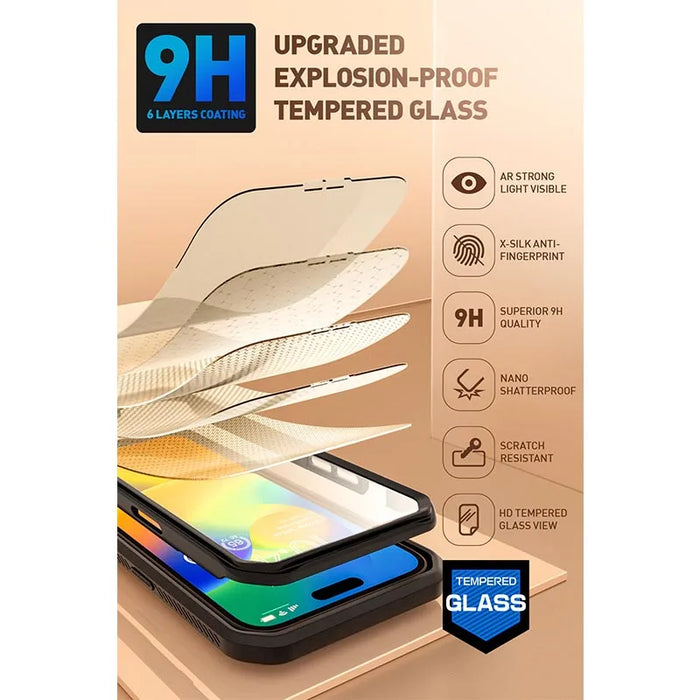 For 6.7 Inch Iphone 14 Pro Max Heavy Duty Rugged Ub Pro Case With Tempered Glass Screen Protector