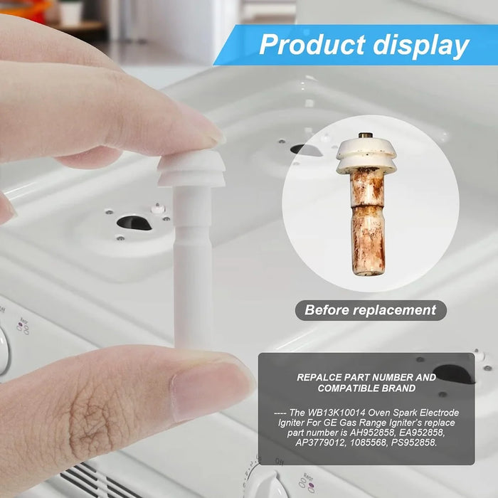 4 Pack Wb13K10014 Gas Top Burner Spark Electrode Igniter Ap3779012 1085568 Ps952858 Compatible For Hotpoint Kenmore Ge