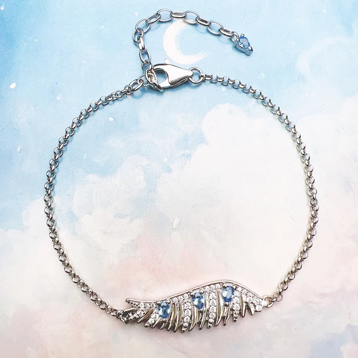 925 Sterling Silver Bohemia Phoenix Wing Bracelet Link Chain For Women