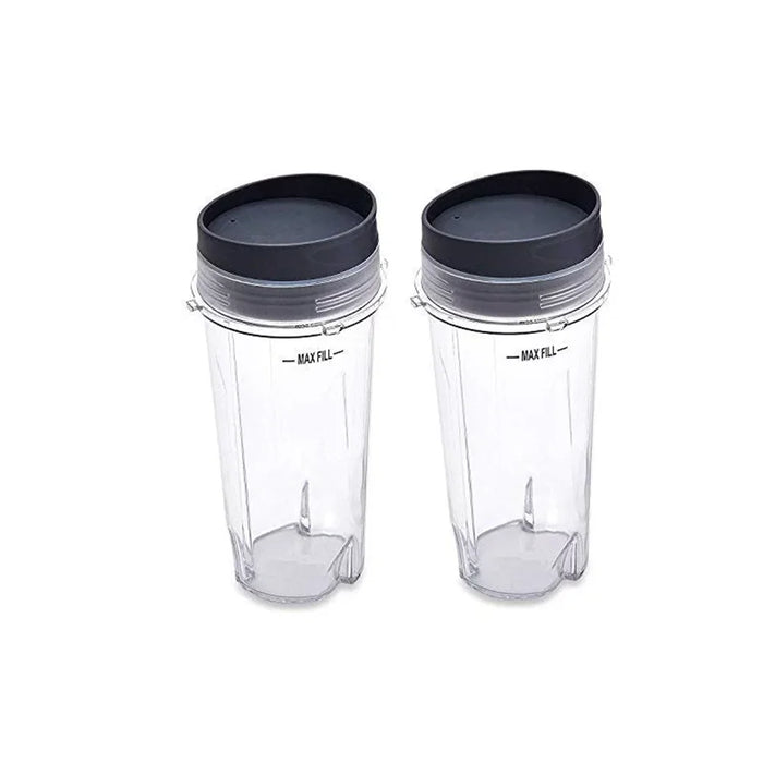 2 Pieces 16Oz Blender Cup With Lids For Nutri Ninja Pro Bl660 Bl663Co Bl740 Bl770 Bl770W Bl771 Bl773Co Bl780 Bl780Co