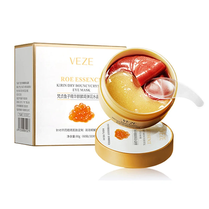 60 Piece Gold Crystal Eye Mask For Dark Circles & Bags