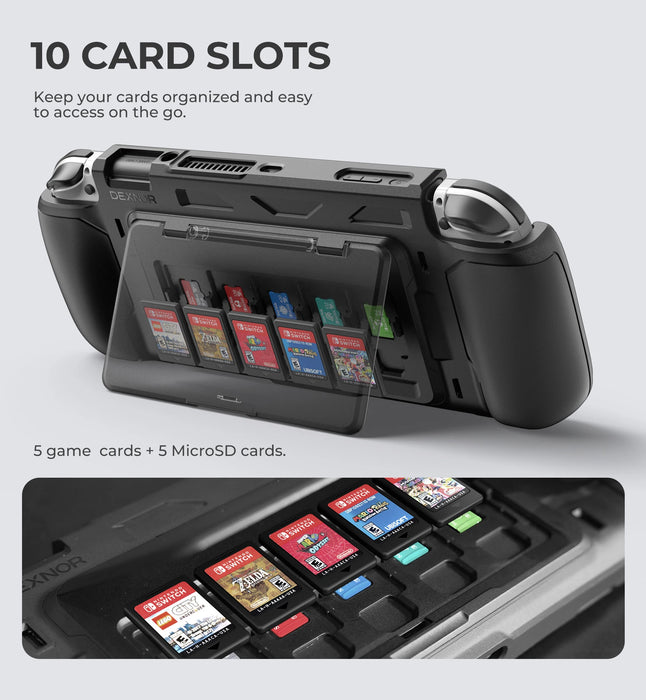 For Nintendo Switch Oled 2021 Tpu Grip Portable Game Storage Dockable Protective Case