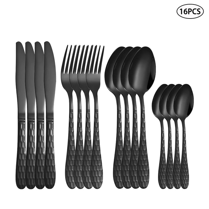 4 / 6 / 16 / 24 Piece Stainless Steel Cutlery Set For Family Or Restaurant