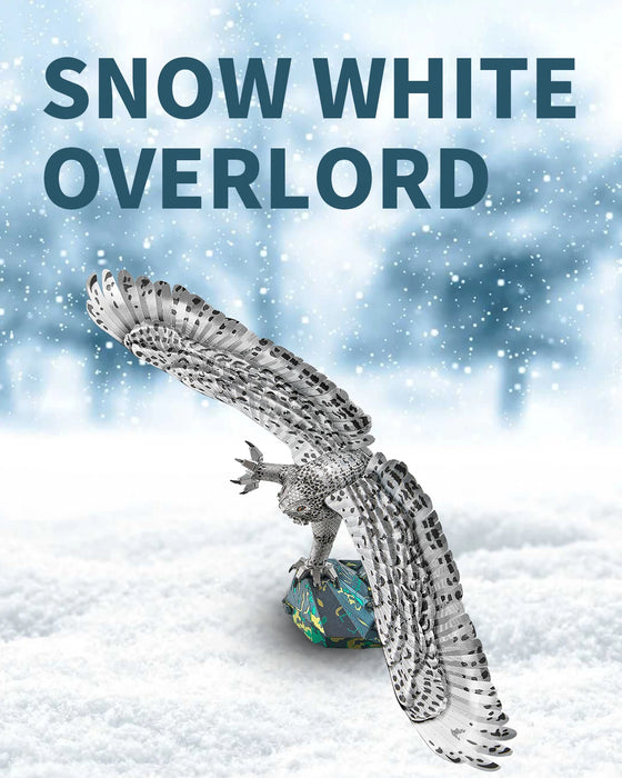 Snowy Owl 3D Metal Puzzle Kit For Adults