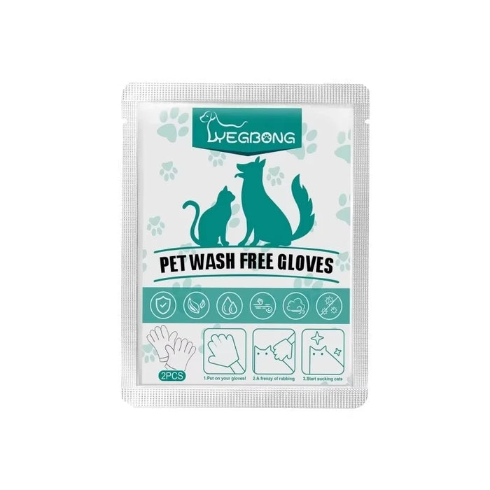 Easy Pet Grooming Gloves For Cats & Dogs Ideal For Bathing & Drying