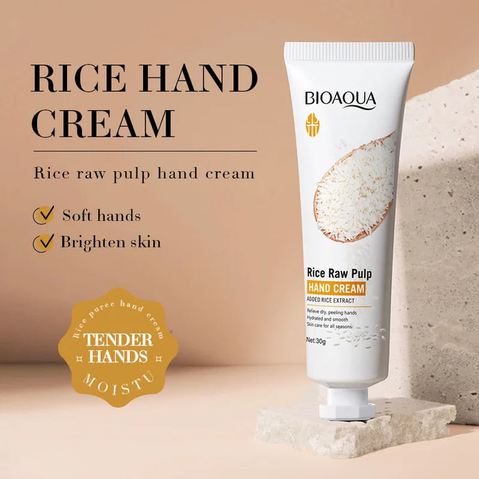 Hydrating White Rice Hand Cream Nourishing Moisturizer