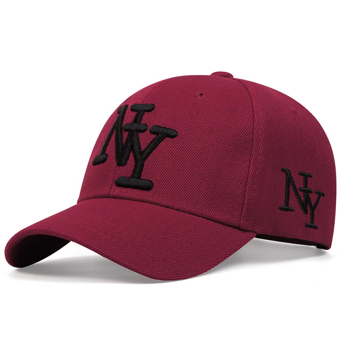 Ny Letter Embroidery Baseball Cap Adjustable Sun Hat