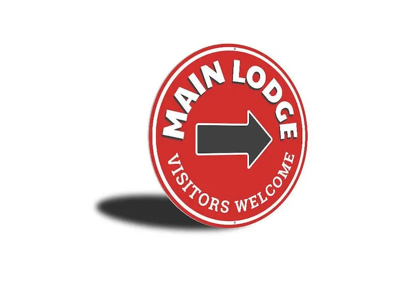 Rustic Lodge Area Sign Cabin Decor