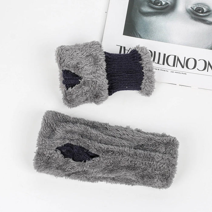 Knit Fingerless Gloves For Women