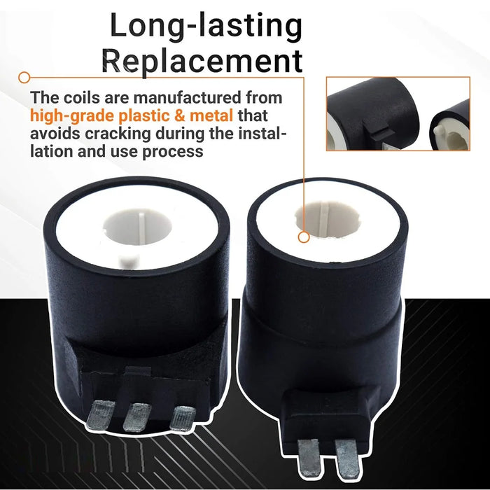 4 Pack 279834 Dryer Gas Valve Ignition Solenoid Coil Kit For Whirlpool Ap3094251 Ps334310 12001349 694540 694539 306105 306106