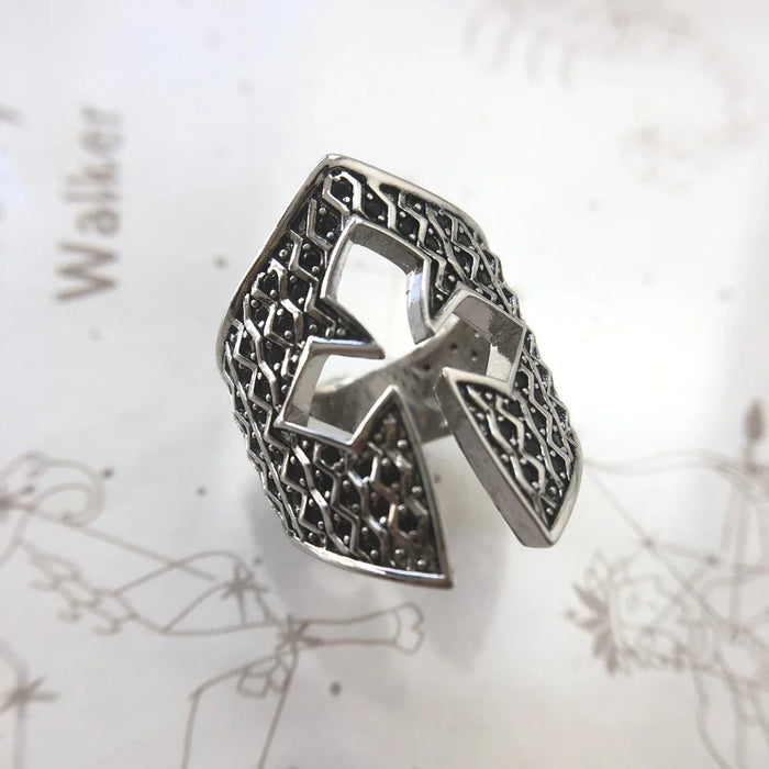 925 Sterling Silver Vintage Knight Helmet Ring