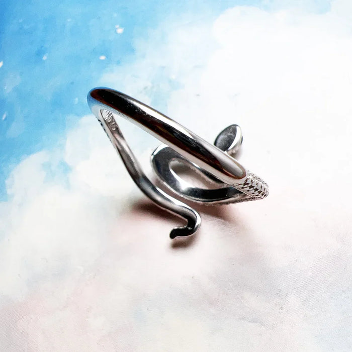 925 Sterling Silver Snake Ring Tempting Romance For Women
