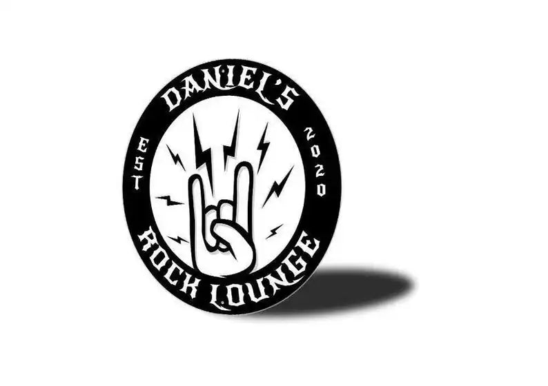 Rock Music Lounge Sign For Music Room