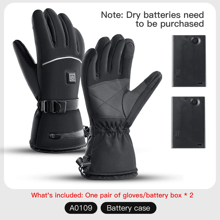 Rechargeable Heated Gloves For Winter Moto