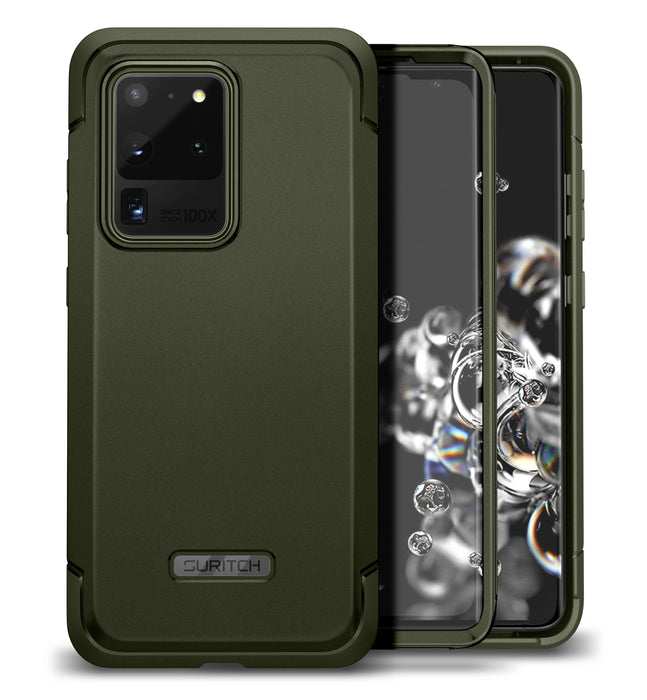 For Samsung Galaxy S20 Ultra Full-Body Heavy Duty Rugged Shockproof Protective Case With Built-In Screen Protector