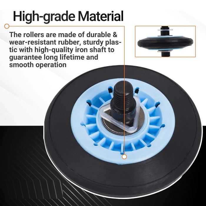 Dc97-16782A Dryer Drum Roller Assembly For Samsung Dryers Dc97-07523A Dc97-07523B Ps4221885 Ap5325135
