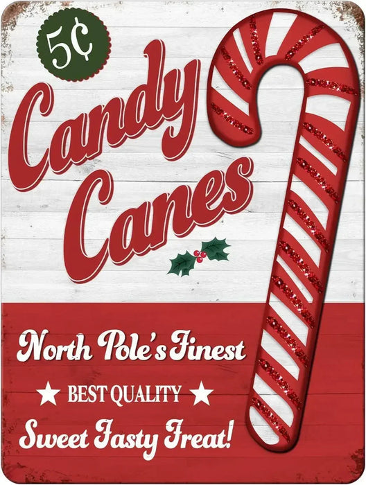 Retro Merry Christmas Metal Sign For Home Decor