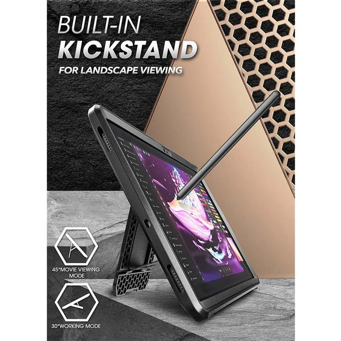For Samsung Galaxy Tab S10 Fe Plus 13.1" Ub Pro Full-Body Rugged Tablet Case With Built-In Screen Protector