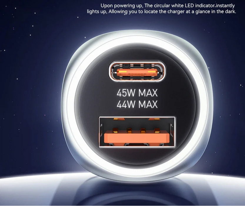 Usb C Car Charger 89W 2 Ports Super Fast Charge Pd Qc 3.0 Car Phone Charger For Iphone 15 Xiaomi Huawei Oneplus Realme