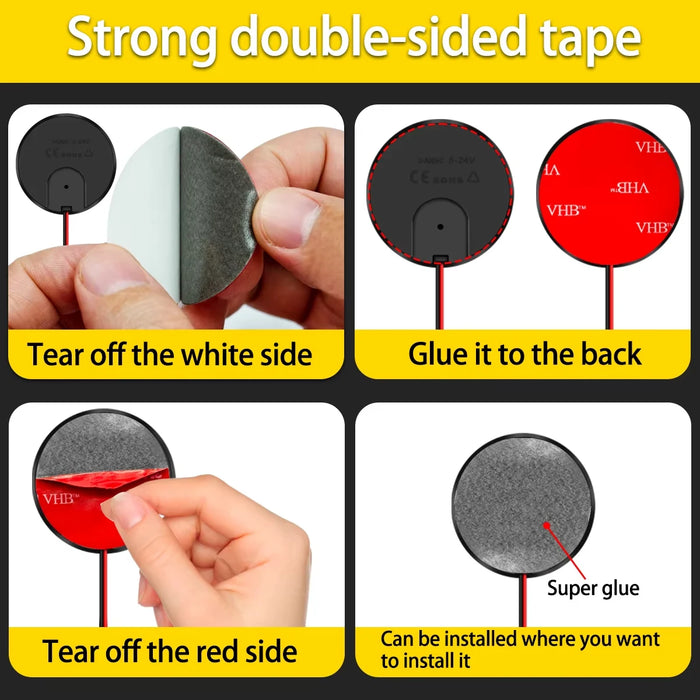 3D Devil Eye Led Motorcycle Light Kit Oled Screen Dc5-36V