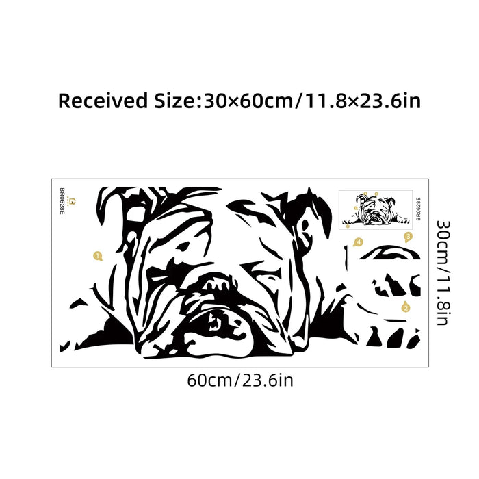 Adorable Puppy Silhouette Wall Stickers For Home Decor