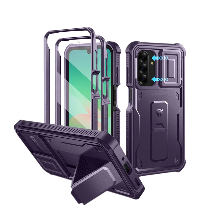 For Samsung Galaxy A26 6.7 Inch Heavy Duty Military Grade Shockproof Phone Case With Screen Protector Camera Case Kickstand