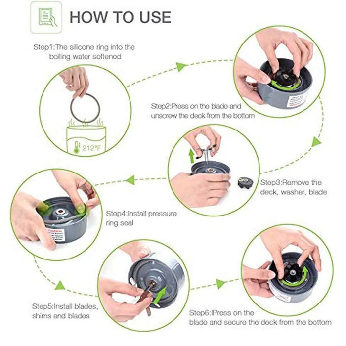 3 Pieces Gaskets With Lip Compatible With Nutribullet 900W Blenders Juicers