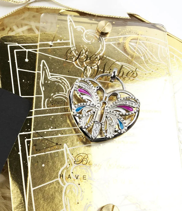 925 Sterling Silver Boho Butterfly Pendant Gift For Women