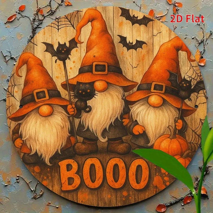 Retro Pumpkin Holiday Joy Iron Sign 2D Flat Print For Bedroom Dining Or Living Room