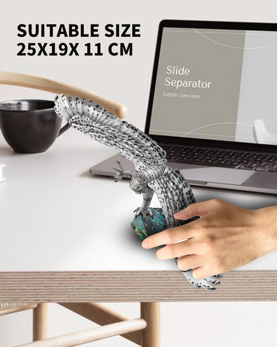 Snowy Owl 3D Metal Puzzle Kit For Adults