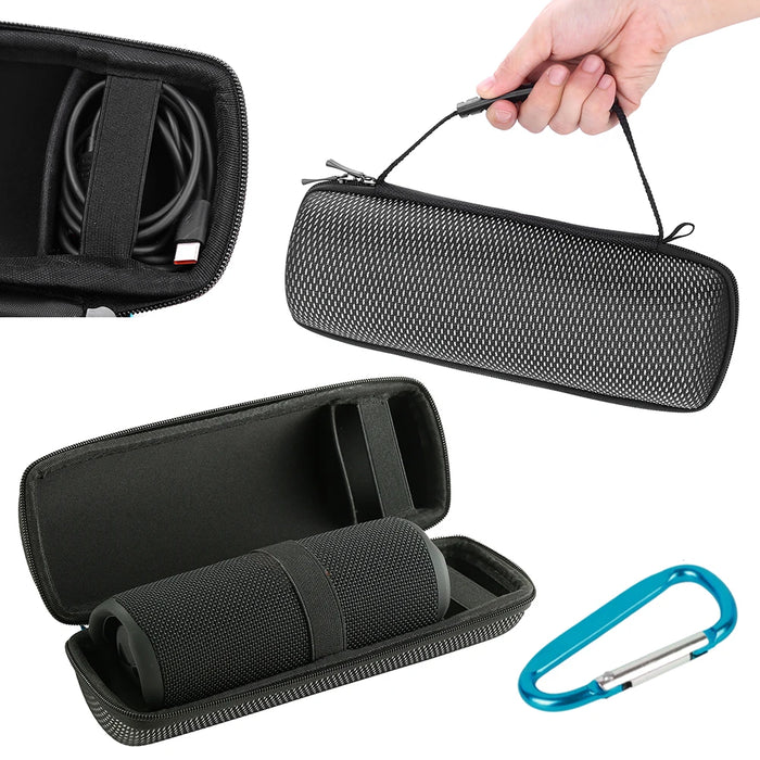 Speaker Carrying Case For Jbl Flip 5 / 6 / 7 Wireless Bluetooth Speaker Bag Eva Waterproof Audio Storage Protective Box Travel Case